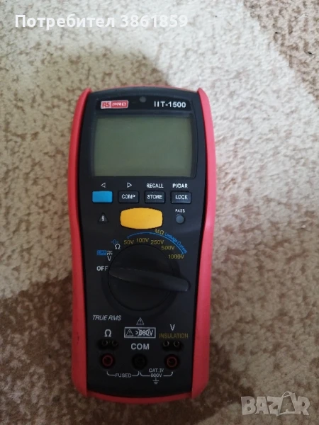 RS PRO IIT1500 Insulation Tester
, снимка 1