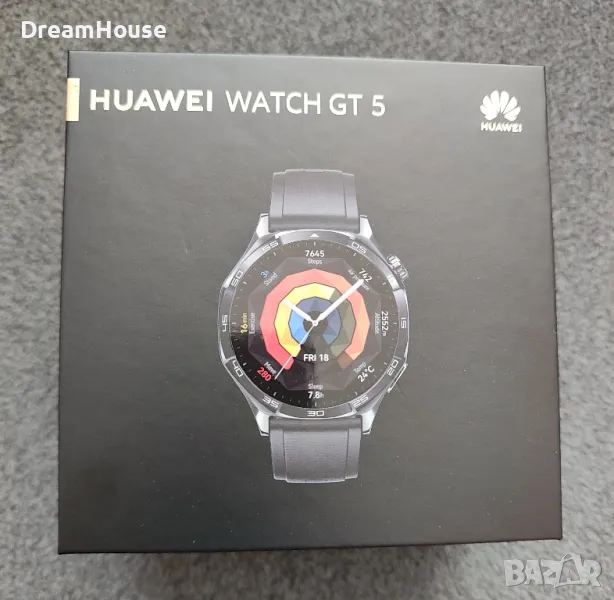 HUAWEI WATCH GT 5 BLACK VLI-B19, нов, гаранция., снимка 1