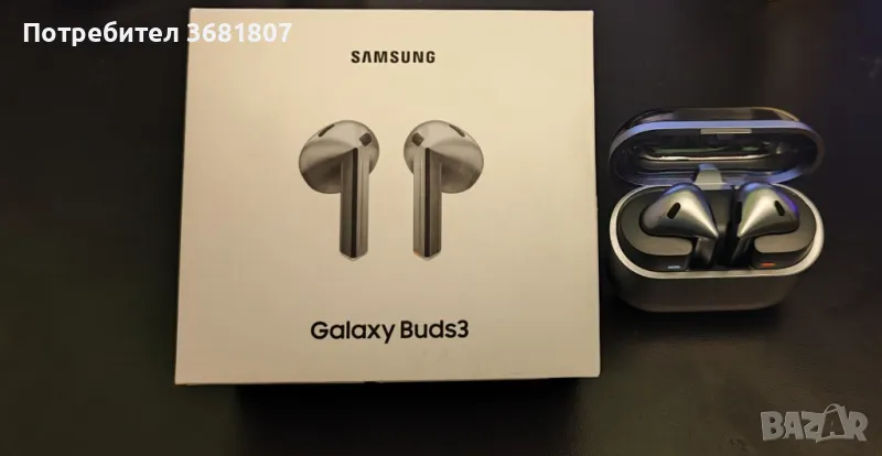 Слушалки Samsung Galaxy Buds 3 - сиви, снимка 1