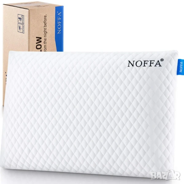 Възглавница NOFFA 40x60 см Мемори пяна Перящ калъф, снимка 1
