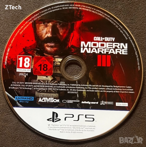 Call of Duty: Modern Warfare III PS5 Игра, снимка 1
