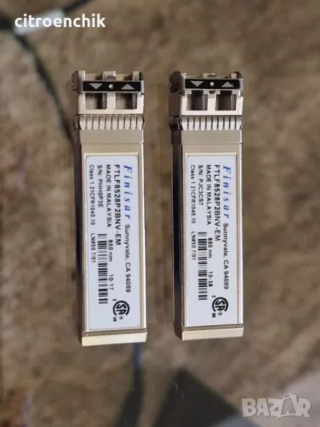 Finisar 8GB SWL SFP+ трансийвъри за оптична мрежа, снимка 1