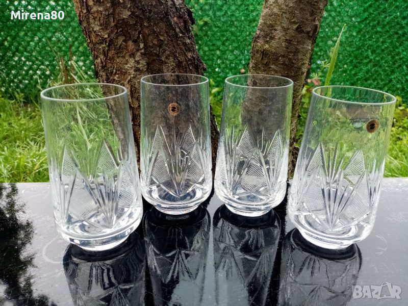 * Моника * - кристални чаши за вода - 4 бр.!, снимка 1