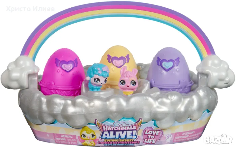 Hatchimals Alive Комплект яйце изненада пролетна кошница, снимка 1