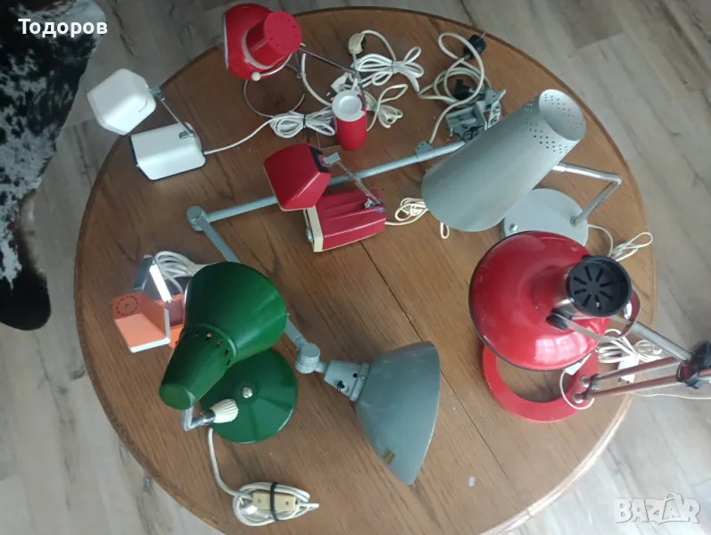 Винтидж ретро , Space age настолни лампи телескопични 60- 70 те години , снимка 1