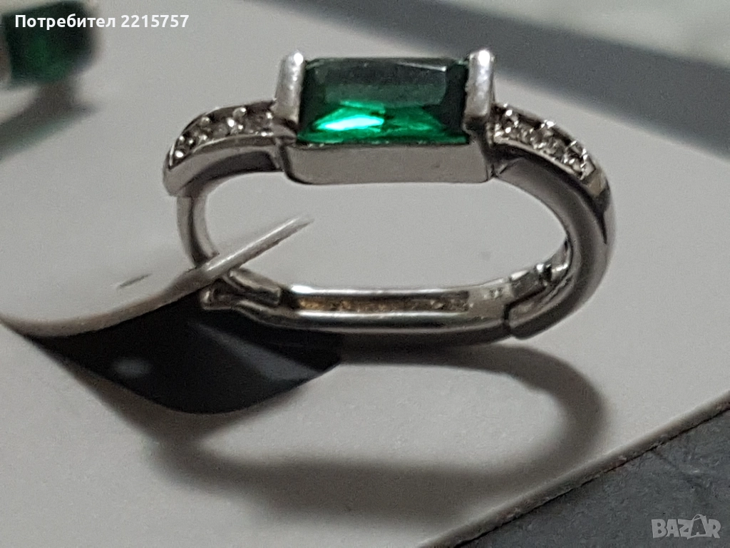 Обеци сребърни и от мелхиор., снимка 1