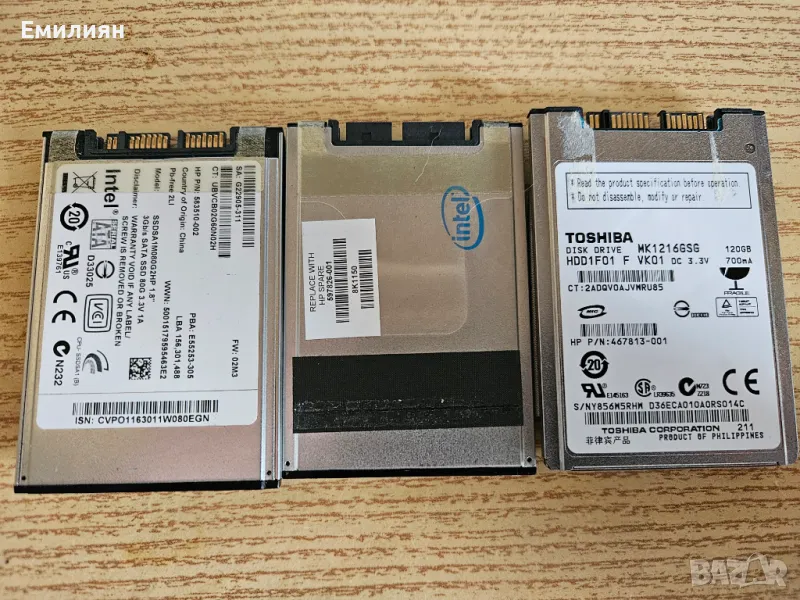 Продавам 1.8" Micro Sata дискове, снимка 1