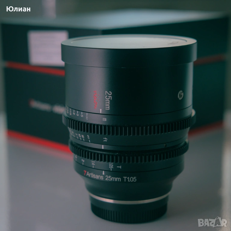 7artisans 25mm T1.05 APS-C Cine Vision - Fuji X, снимка 1
