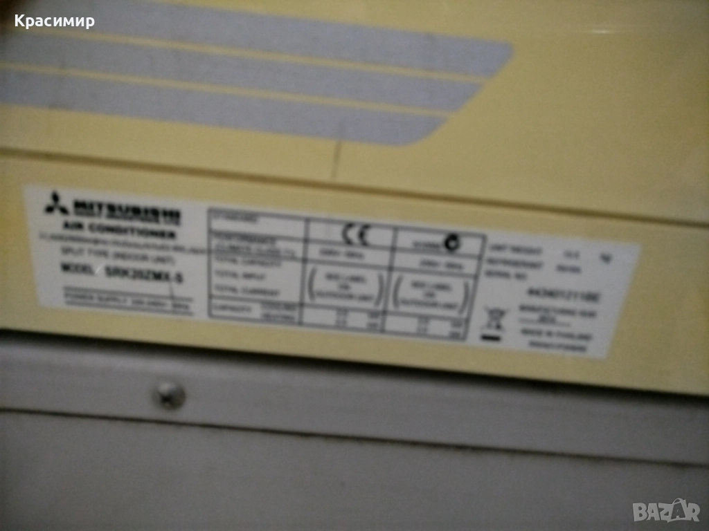 Климатик за части mitsubishi srk20zmx-s , снимка 1