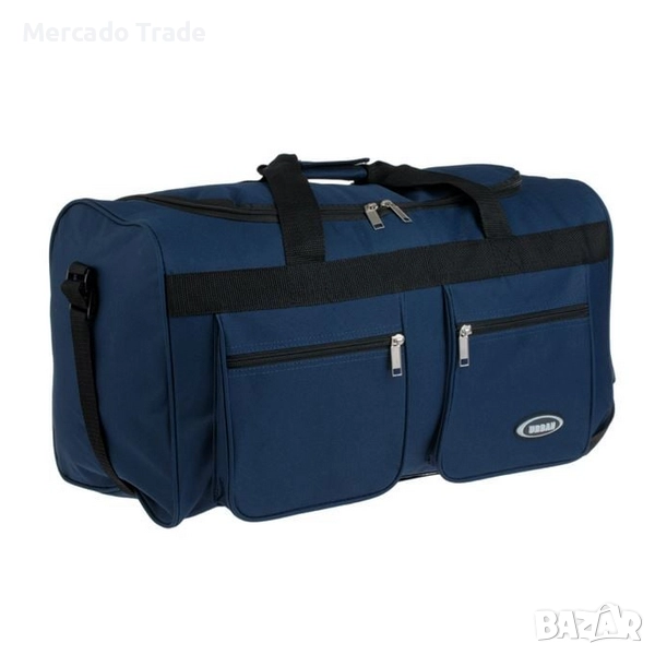 Сак за пътуване Mercado Trade, С джобове и презрамка, Син, снимка 1