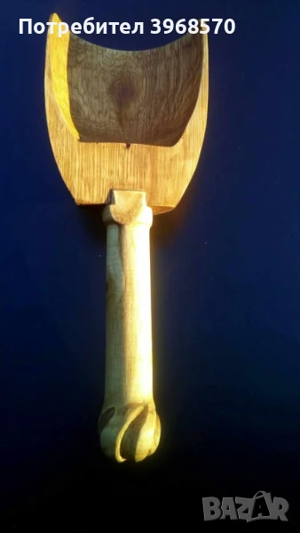 Дървена лопатка за насипни продукти., снимка 1