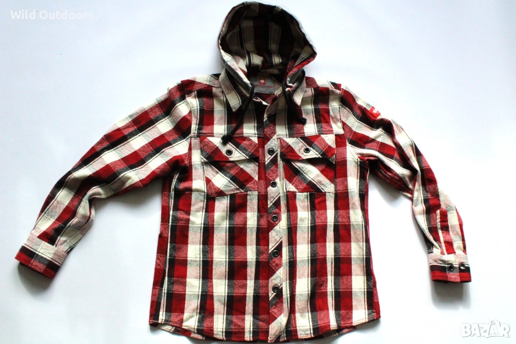 ENGELBERT STRAUSS hooded shirt Roughtough - мъжка риза-яке, размер L, снимка 1