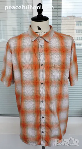 Jack Wolfskin  Outdoor - мъжка карирана риза за спорт туризъм и планина размер XL , снимка 1