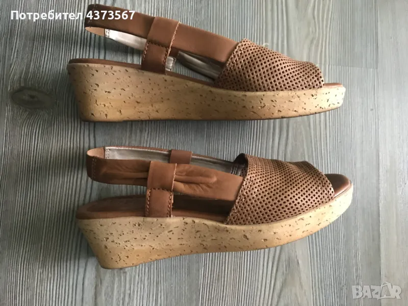 Дамски италиански сандали от естествена кожа, марка The Flexx, обувани само веднъж. , снимка 1