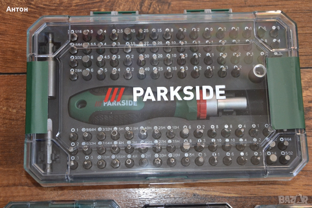 Нов комплект отверка с накрайници Parkside 115 части, снимка 1