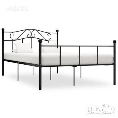 vidaXL Рамка за легло, черна, метал, 160x200 см(SKU:284502, снимка 1
