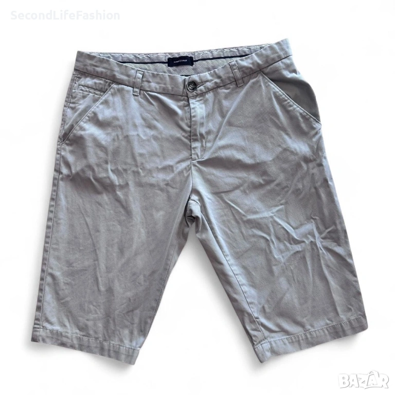 Мъжки сиво къси панталони Samsoe Samsoe размер 32 памук, снимка 1