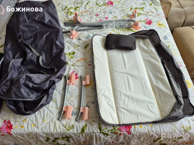 Детска кошара Kindercraft преносима, с матрак, снимка 4 - Бебешки легла и матраци - 54167729