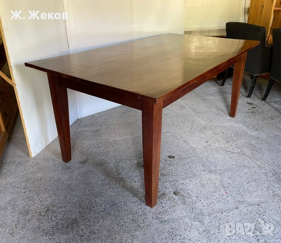 Дъбова трапезна маса, снимка 3 - Маси - 51488019