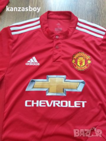 ADIDAS MANCHESTER UNITED 2017-2018 - мъжка футболна блуза С, снимка 1 - Спортни дрехи, екипи - 46814086