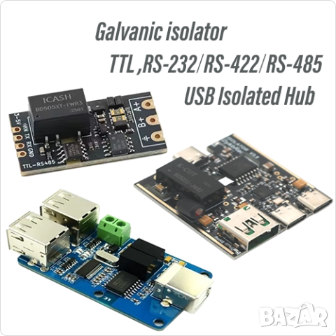 Оптичен изолатор - USB HUB Галваничен Разделител,RS-232/485,ADUM5401,ADUM4160,ADUM3160,ADUM1201     