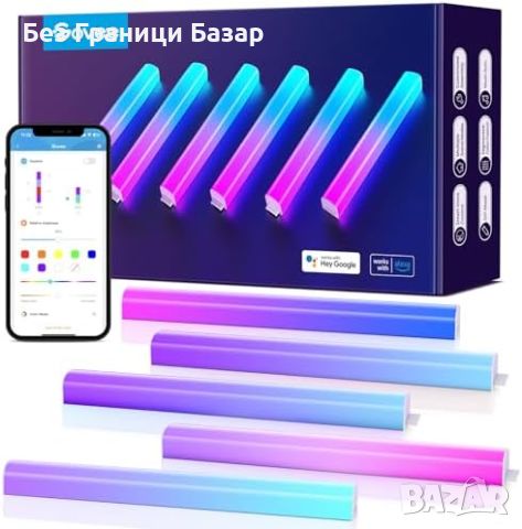 Нови Govee RGBIC Glide светлинни барове с музикален синхрон за гейминг стая, снимка 1 - Други - 46518803