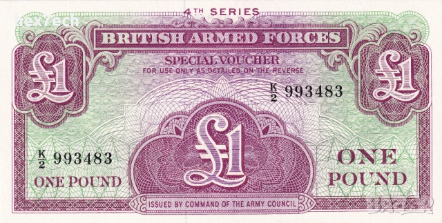 ❤️ ⭐ Великобритания 1962 1 паунд UNC нова ⭐ ❤️, снимка 2 - Нумизматика и бонистика - 53663759