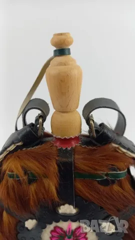 Дървена бъклица, облечена в кожа, снимка 3 - Други - 50208412