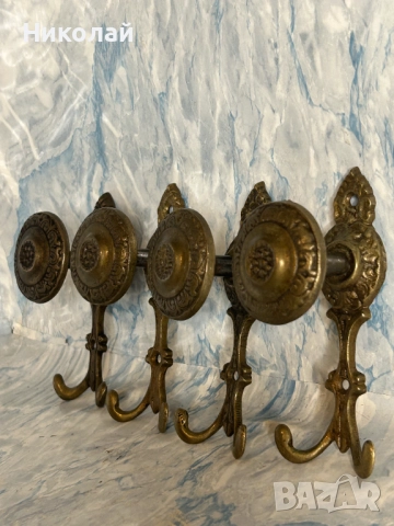 4 Броя Стари Бронзови Закачалки , снимка 2 - Антикварни и старинни предмети - 52311068