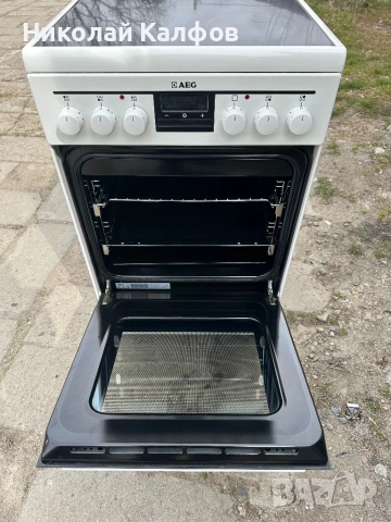 Стационарна готварска печка Аег/Aeg, снимка 4 - Печки, фурни - 53918824
