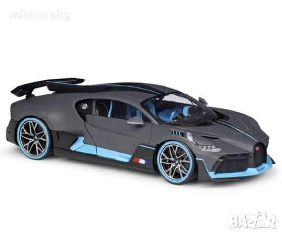 1:18 Метални колички: Bugatti Divo - Bburago Plus