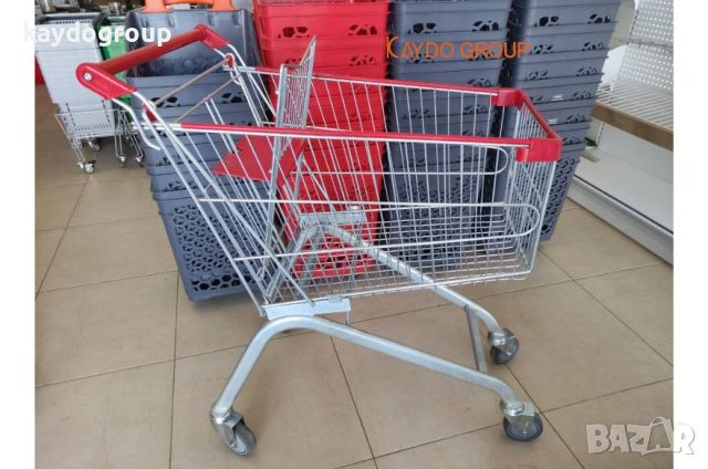 Метална количка за пазаруване 100литра с детска седалка, снимка 5 - Оборудване за магазин - 44969450
