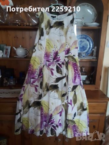 Макси рокля със силует на принцеса без ръкави с флорален принт Alfani, снимка 3 - Рокли - 45263994