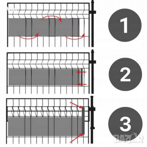 Антрацитна оградна лента 19 см x 35 м – UV устойчива и лесна за монтаж, снимка 7 - Други - 53968271