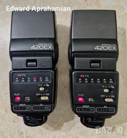 Светкавица Canon Speedlite 420EX - 2бр., снимка 4 - Светкавици, студийно осветление - 53964125