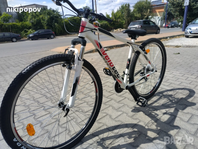 SPRINT Алуминиев велосипед 29" Velotec PRO бял/червен, снимка 7 - Велосипеди - 53563868