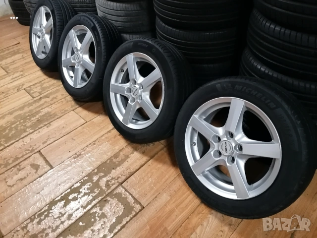 джанти 16 5х114,3 Toyota Honda Mazda Kia Hyundai Nissan Mitsubishi Suzuki с гуми 195/55/16 Michelin, снимка 2 - Гуми и джанти - 53800544