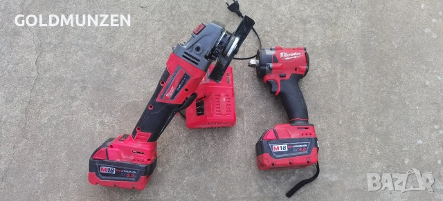 Milwaukee M18 Винтоверт+Гайковерт Ъглошлайф, снимка 3 - Други инструменти - 53750577