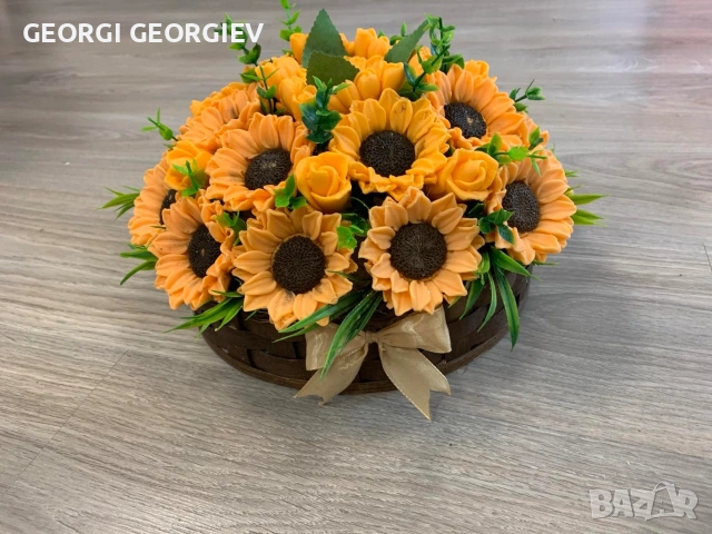 цветя изработени с глицеринов ароматен сапун и Българска роза , снимка 16 - Изкуствени цветя - 53097301