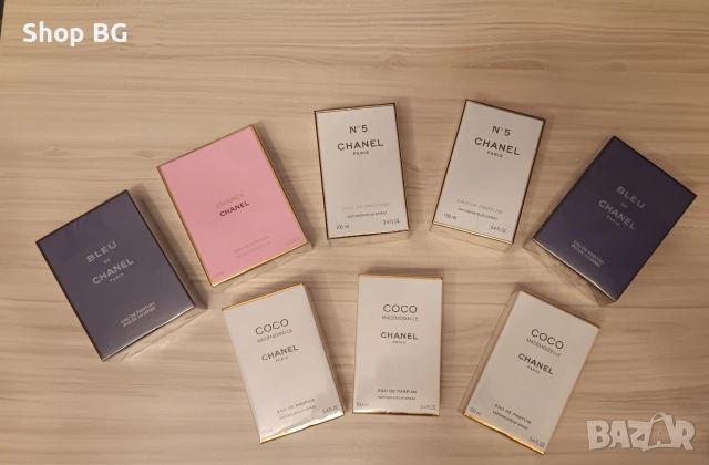 Coco Chanel N°5, Chance Chanel, Blue de Chanel Парфюми