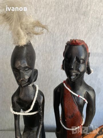 дървени африкански фигури статуетки , снимка 11 - Статуетки - 45268354