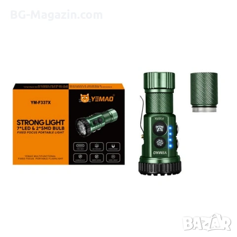 Мощен мини прожектор YEMAO 3000 лумена 7 LED Диода UV ултравиолетова RGB странична светлина, снимка 10 - Къмпинг осветление - 54027493