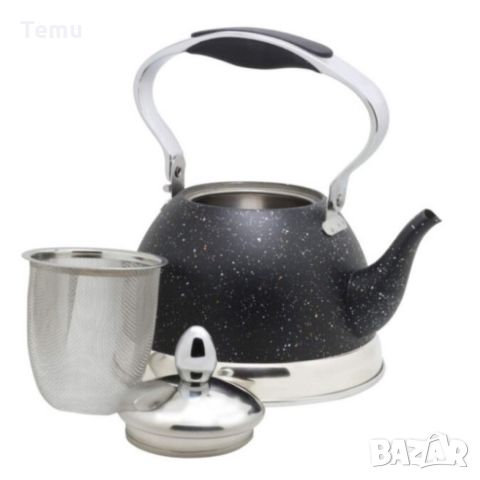 Висококачествен чайник с фина цедка, 1L, снимка 7 - Аксесоари за кухня - 45773525