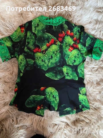 Блузка от бутика Flowers Street, снимка 3 - Тениски - 52839934