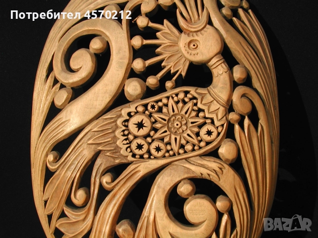 Дърворезба за подарък, Дървено пано за декорация, Пано за стена дърворезба, Дърворезба птица, снимка 4 - Декорация за дома - 52141606