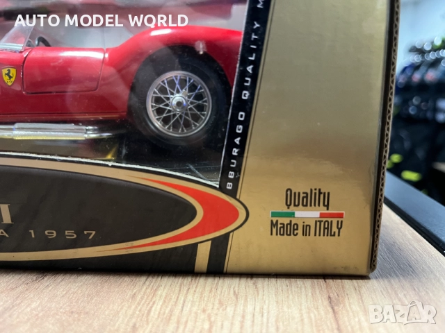 BBURAGO метална колекционерски модел FERARRI 250 TESTAROSSA 1:18, снимка 9 - Колекции - 52795234