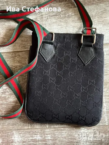 Нова малка оригинална маркова черна чанта Gucci Гучи , снимка 2 - Чанти - 47320252