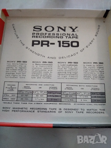 Магнетофонни ленти SONY, снимка 3 - Декове - 53845464