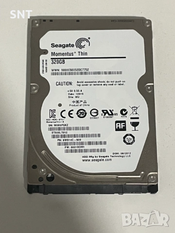 Seagate Momentus Thin Твърд диск 320GB, снимка 3 - Твърди дискове - 53430820