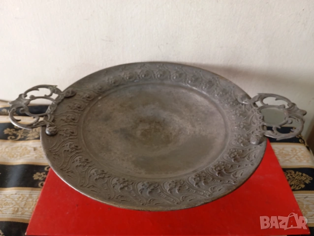 посребрена купа фруктиера арт нуво